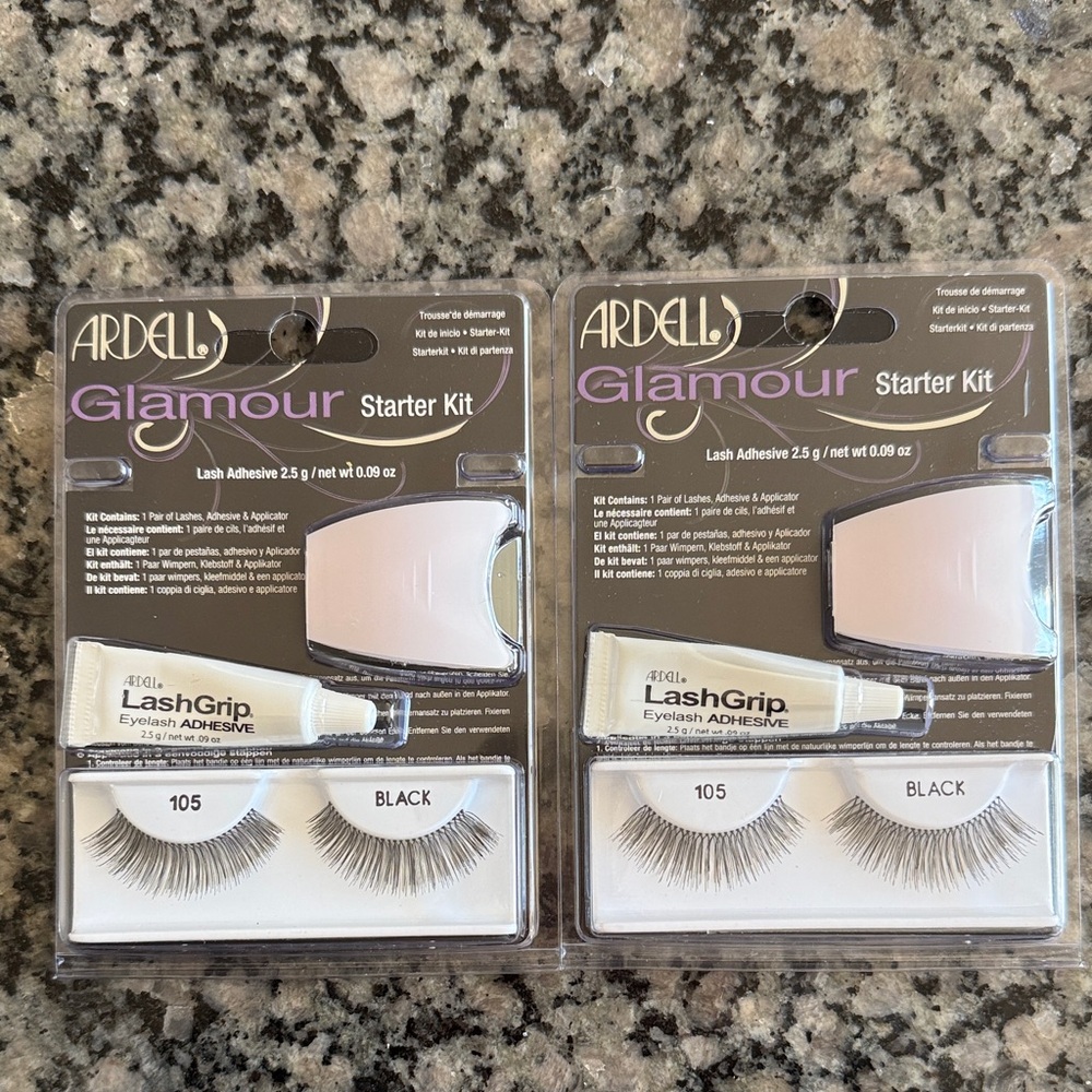 Ardell Glamour Lash Kit with Black Lashes NEW